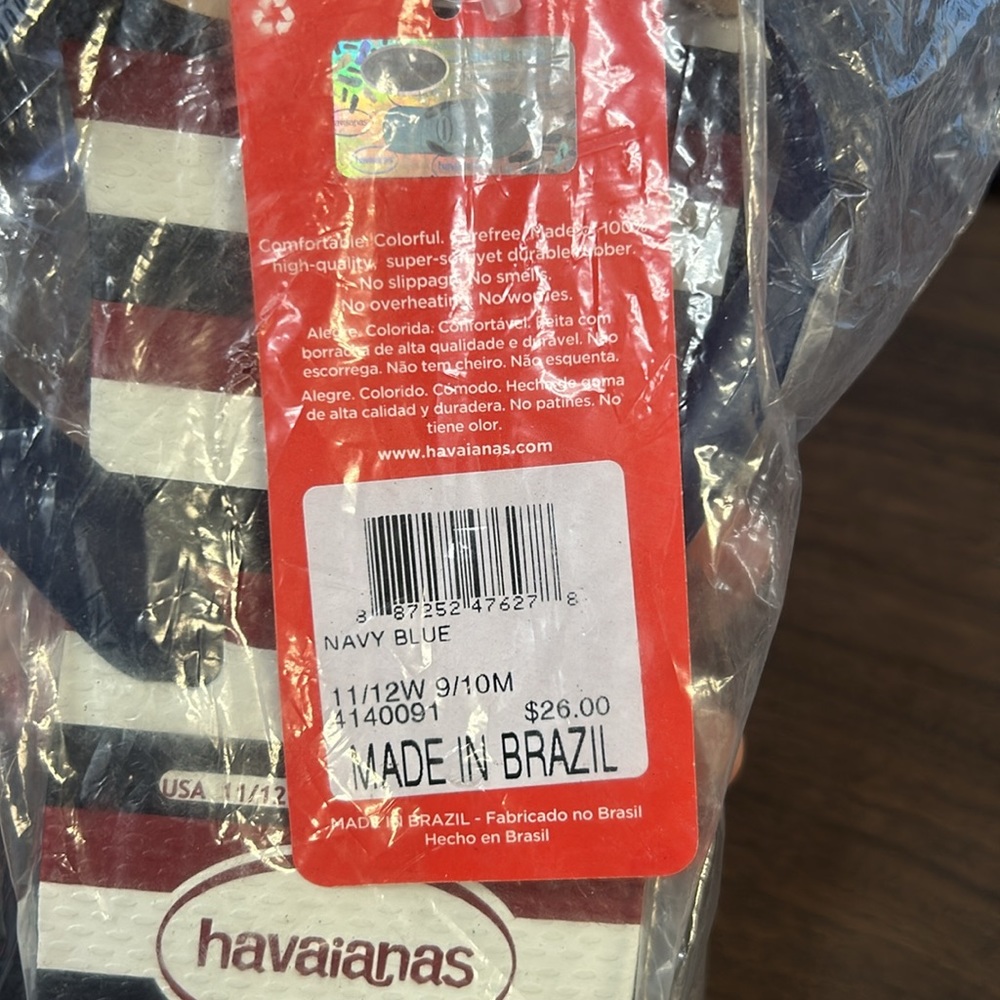 Havaianas Women's Top USA Stripe Navy Blue Flip Flop - Picture 3 of 3